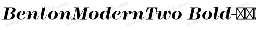 BentonModernTwo Bold字体转换